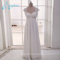 Queen Anne Floor Length Pleat Chiffon Lace Vintage Mother Of The Bride Dresses